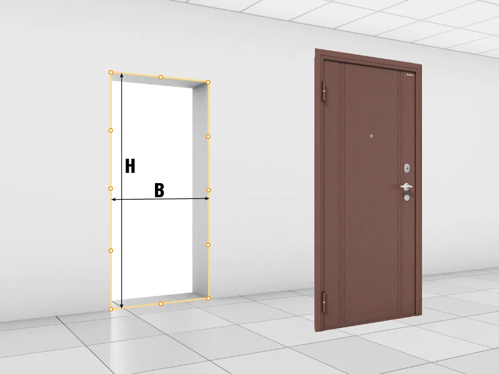 PODGOTOVKA STROITELNOGO OBETA DVER KOMFORT — DoorHan