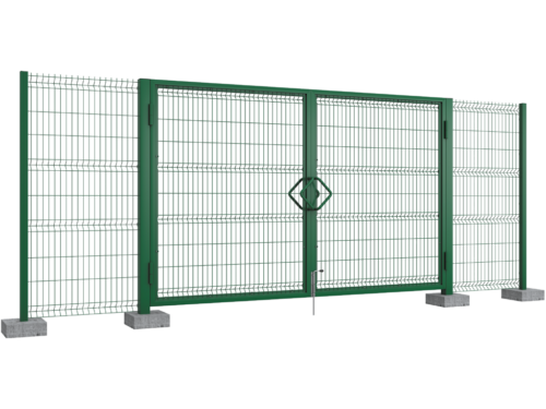 DoorHan 3000×2000 распашные ворота решётчатые