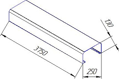 Закладная стойки 70мм (арт. AZS-BS31.70)