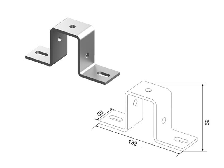 SPV51543 DoorHan - Скоба крепежная для системы на трубе 60х40