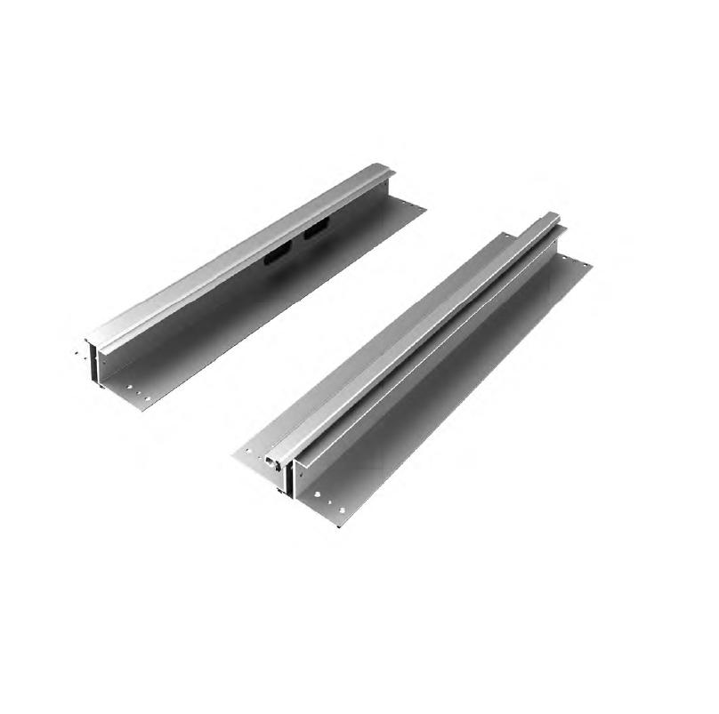 WD-LockTL(grey)-500 DoorHan - Комплект средней части калитки с верхним замком серебристый под панель 500мм, левая калитка