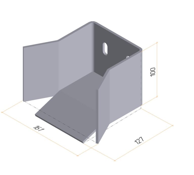 Ловитель нижний с кронштейном для балки 95х88х5 (арт. DHS20440)