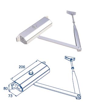 Доводчик напольный BTS-75V со шпинделем (арт. DRM0043)