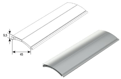 Профиль экструдированный RHE45M (арт. RHE45V-BP)