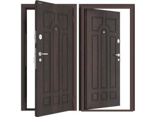 Дверь DoorHan/880/2050/Премиум/Антик медь/Венге Колизей/правая/с угловой рамой (арт. SD-880-P/AM/WG/KLZ/R/N)