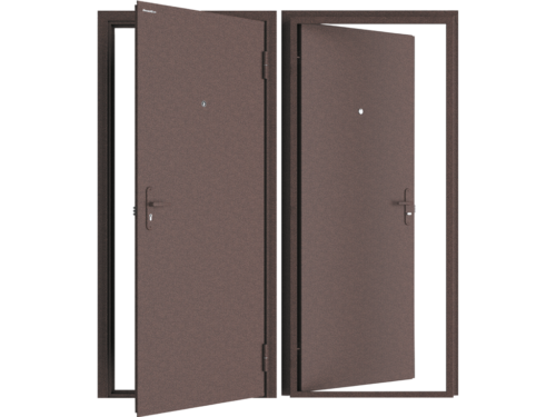 Дверь DoorHan/960/2050/LEADER(S)/одностворчатая/Гладкая/Гладкая/Антик медь/Антик медь/лев/с угл.ра (арт. D-960-LE(S)/G/G/AM/L/N/s)