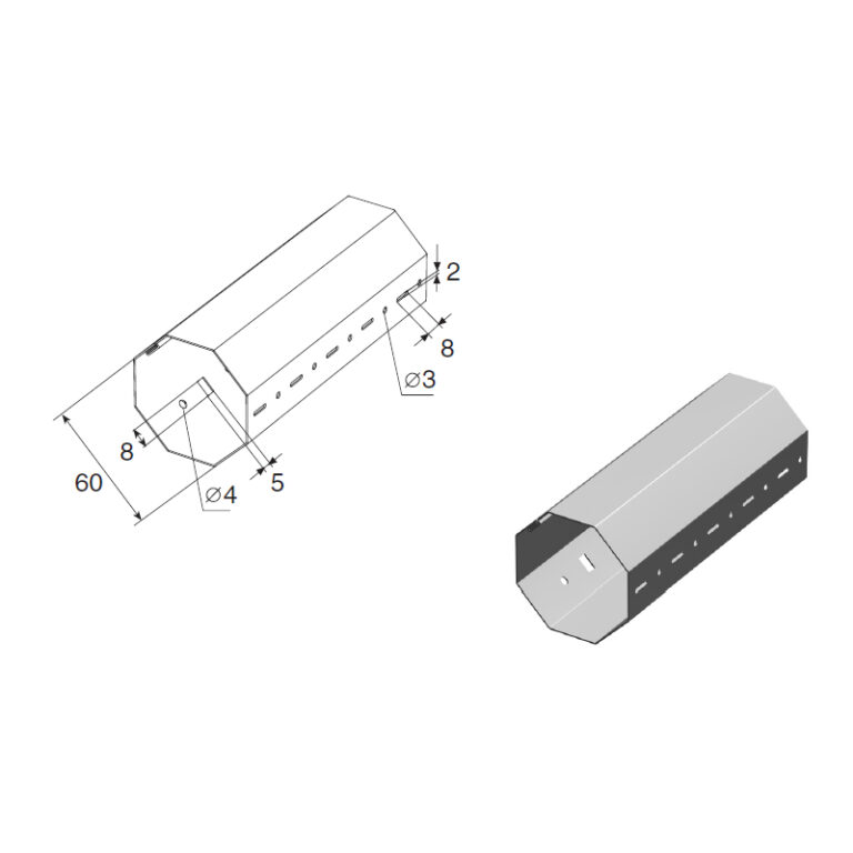 RV60-1 DoorHan - Вал октогональный RV60x0.6