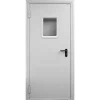 DPO60/880/2050/7035/R/N DoorHan - Дверь DoorHan/880/2050/Противопож.EI60/одност./остеклен./глад./глад./RAL7035/прав./угл. рама