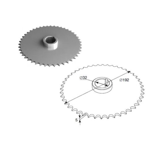 DH25119 DoorHan - Звездочка для вала 1.25" в сборе