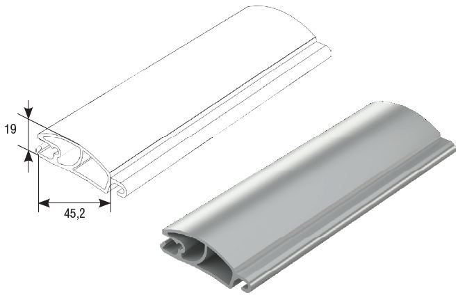 RHE44SM03 DoorHan - Профиль усиливающий RHE44SM