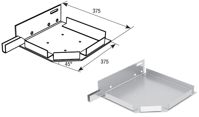 RK37507 DoorHan - Крышка боковая стальная RK375
